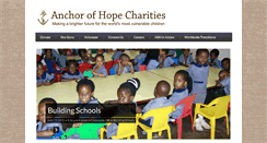 Desktop Screenshot of anchorofhopecharities.org