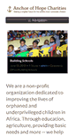 Mobile Screenshot of anchorofhopecharities.org