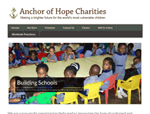 Tablet Screenshot of anchorofhopecharities.org